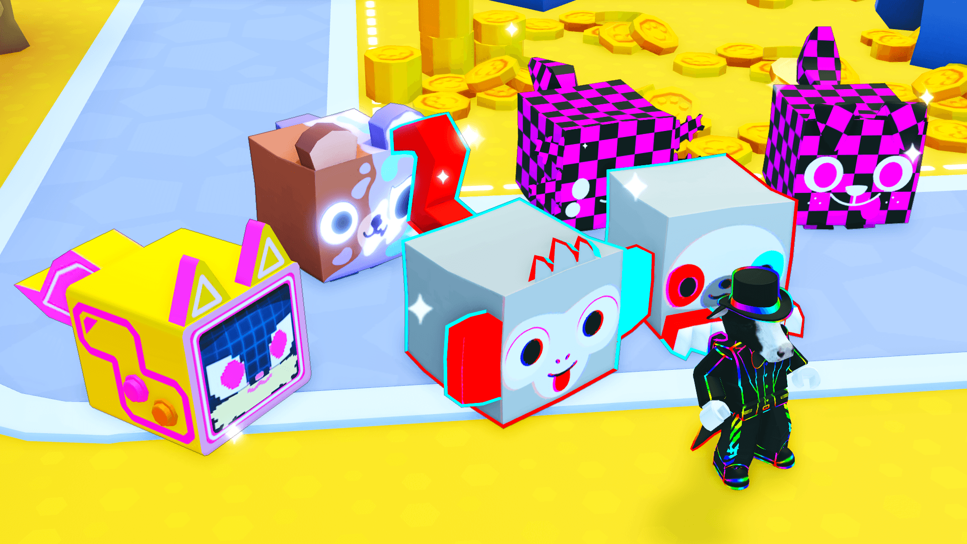 Pet Simulator 99 Huge pets shown in an official update screenshot